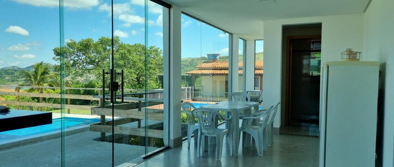 Recanto Brenda - Casa Luxo Capitolio Com Vista Pro Lago, Escarpas E Morrochapeu Bagian luar foto