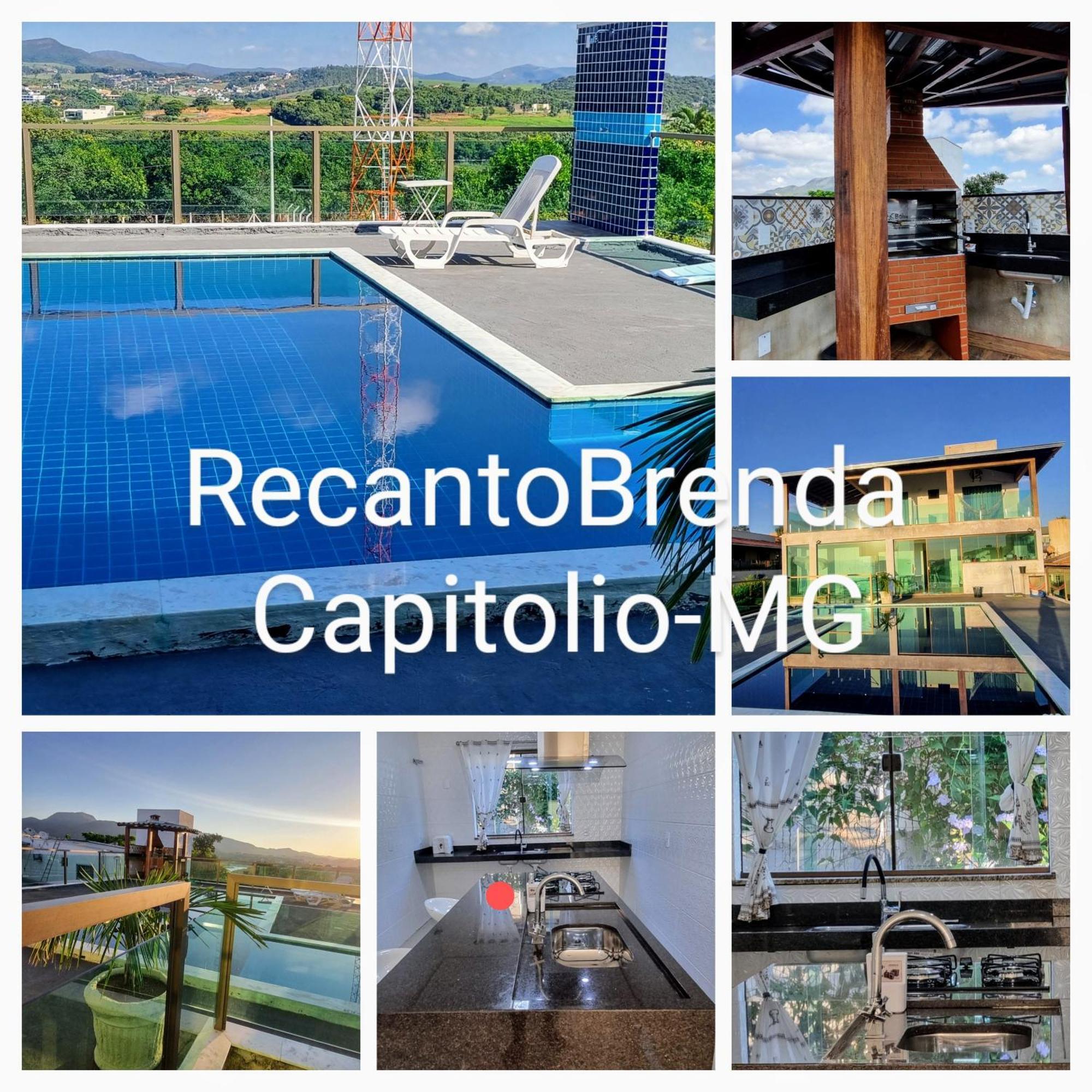 Recanto Brenda - Casa Luxo Capitolio Com Vista Pro Lago, Escarpas E Morrochapeu Bagian luar foto